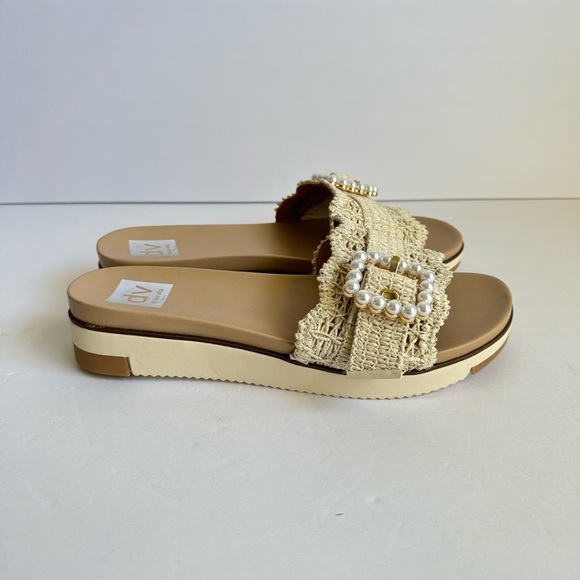 Dolce Vita Caster Sandals Pearl Beachy Coastal Slip On Shoes Platform Womens 8.5 - Picture 8 of 13